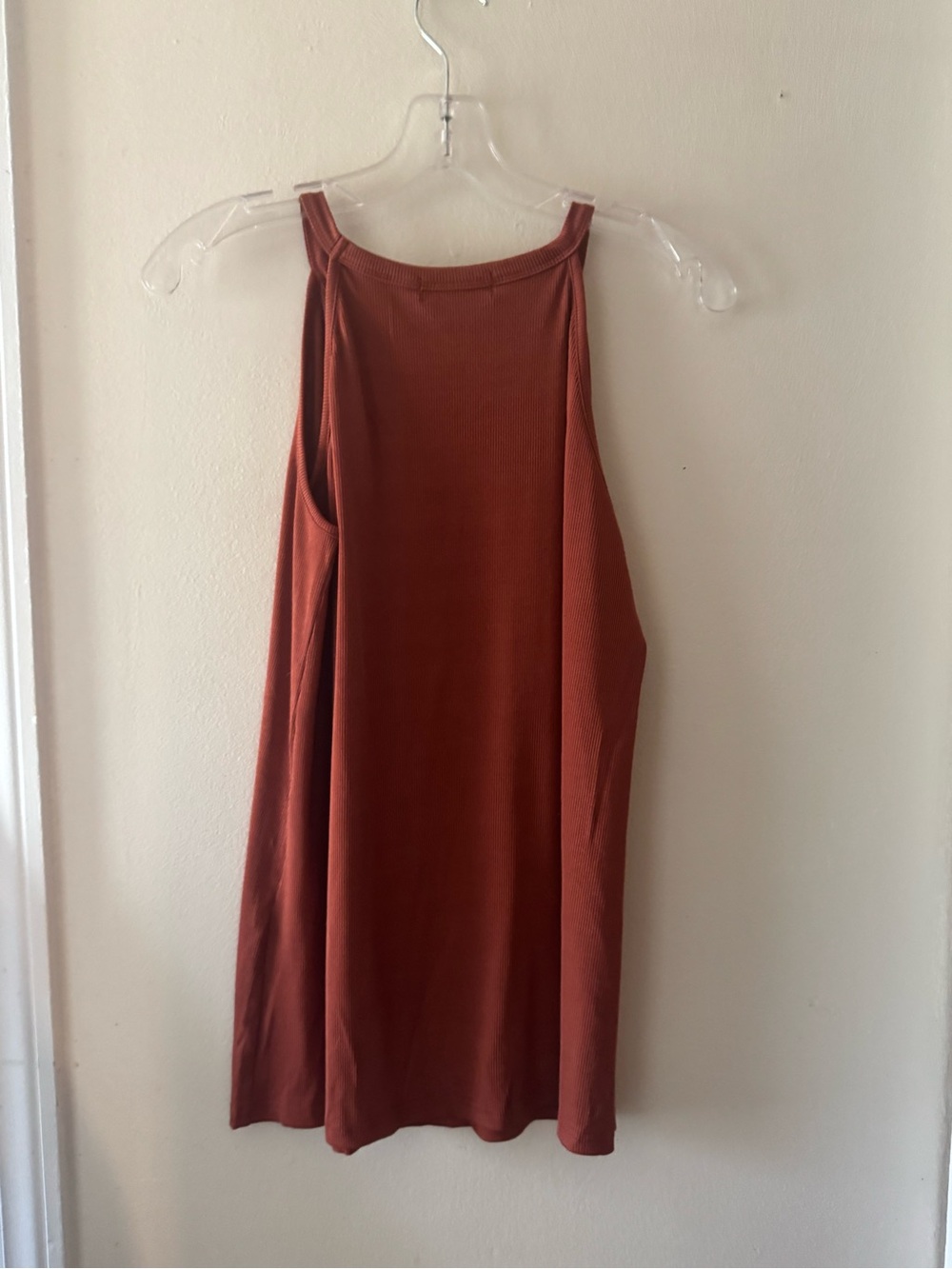 SHEIN Rust Ribbed Tank oversized - Picture 3 of 3